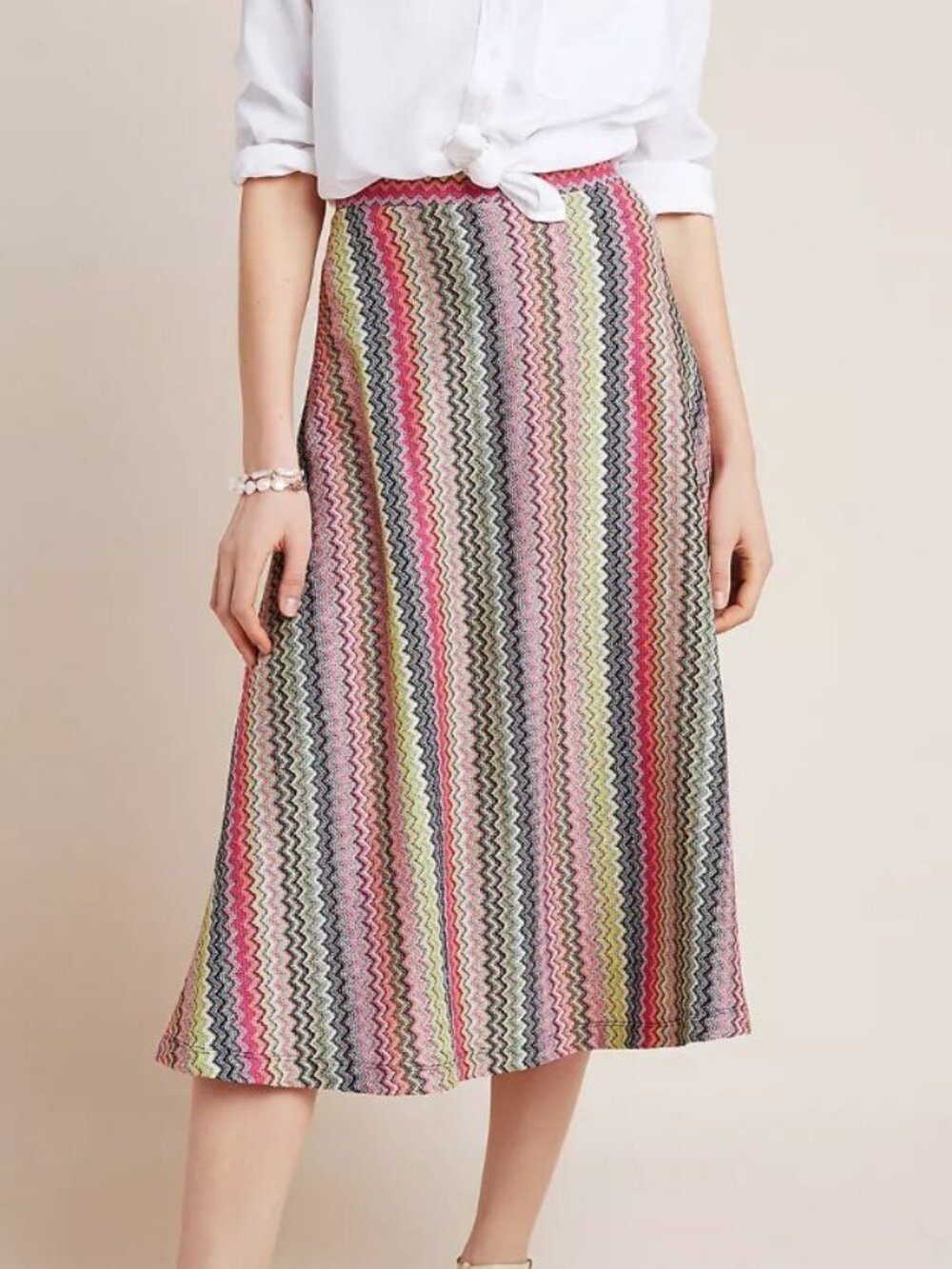 Anthropologie Maeve Arley Knit Midi Skirt Sz XS
